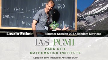 Laszlo Erdos (3.1)  The matrix Dyson equation for random matrices, part 3.1