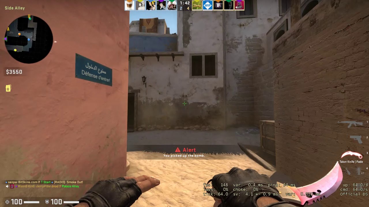 CS:GO Mirage Mid Smoke from spawn - YouTube