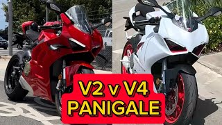 Ducati Panigale V2 vs Panigale V4 | Road Test | First Impressions