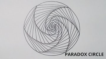 How To Draw Zentangle Paradox Circle - Step By Step Beginners Tutorial