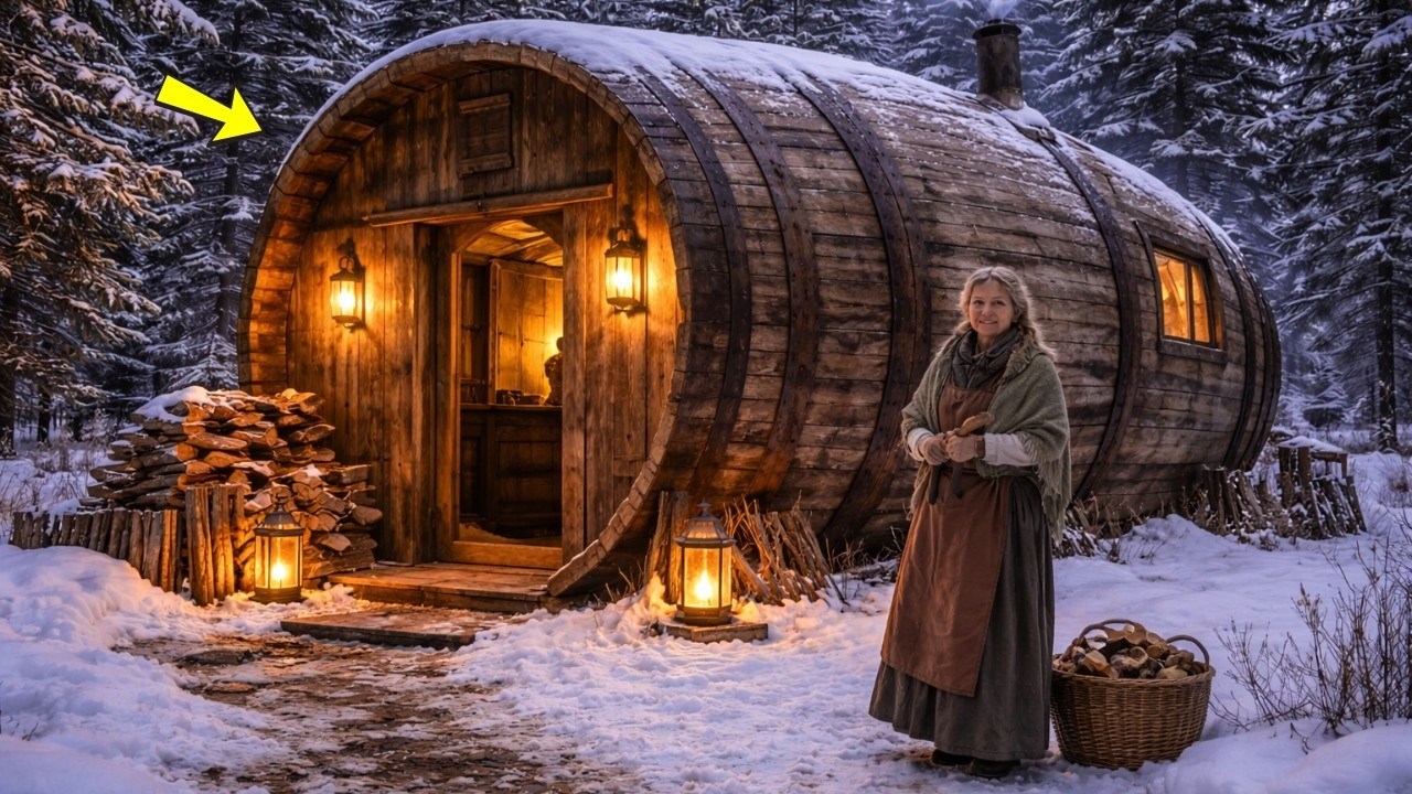 With Winter Coming, She Built a Home Inside a Giant Barrel — Then Shocked Everyone