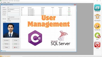 การเขียนโค้ด C# กำหนดค่าเริ่มต้นให้กับคอนโทรลบนฟอร์ม User Management