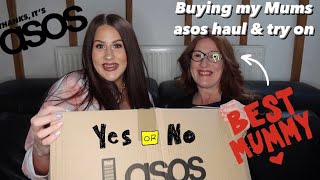 BUYING MUMS ASOS HAUL, WILL SHE LIKE IT? HUGE HAUL & TRY ON - size 14/16 ❤️