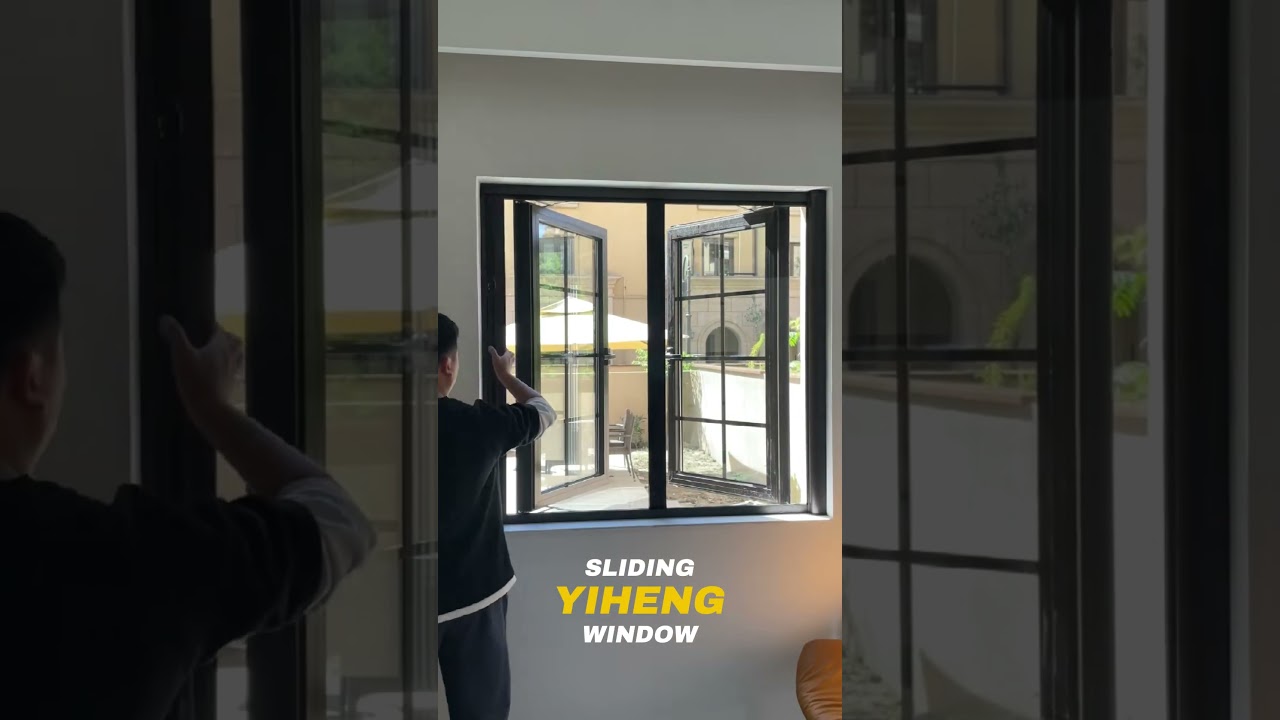 YIHENG Retractable Screen Sliding Window 