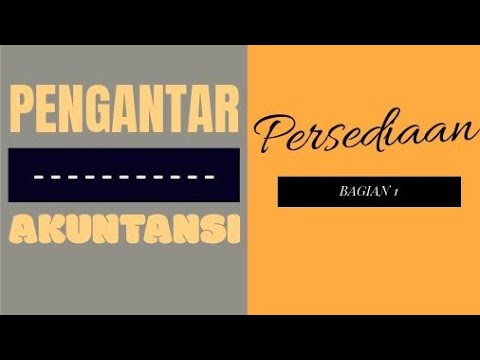 Video: Manakah dari berikut ini yang merupakan salah satu dari empat jenis utama persediaan?