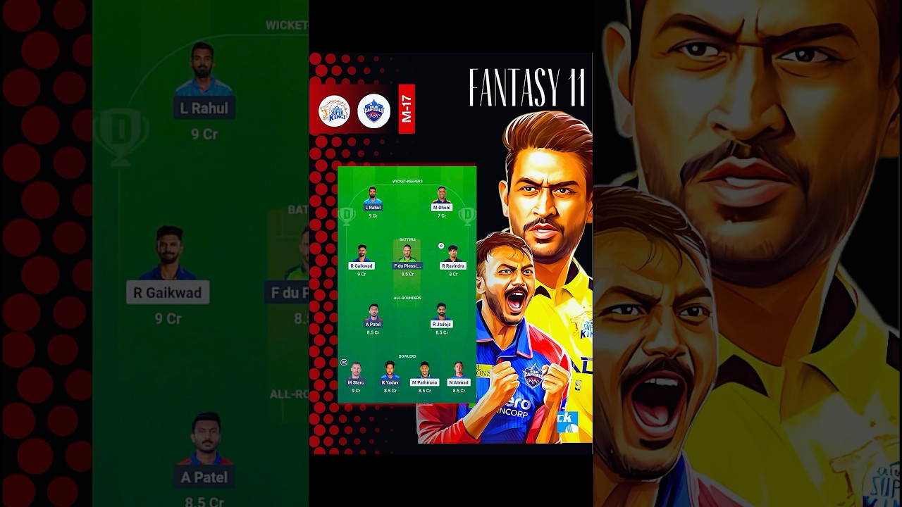 🏏 CSK vs DC Dream11 Prediction: 