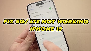 Fix 5G - LTE Not Working On iPhone 15/ Pro / Plus