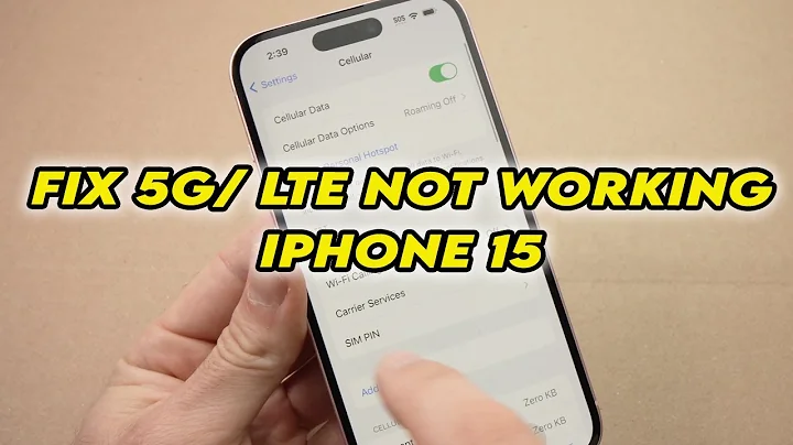 Fix 5G - LTE Not Working On iPhone 15/ Pro / Plus - DayDayNews