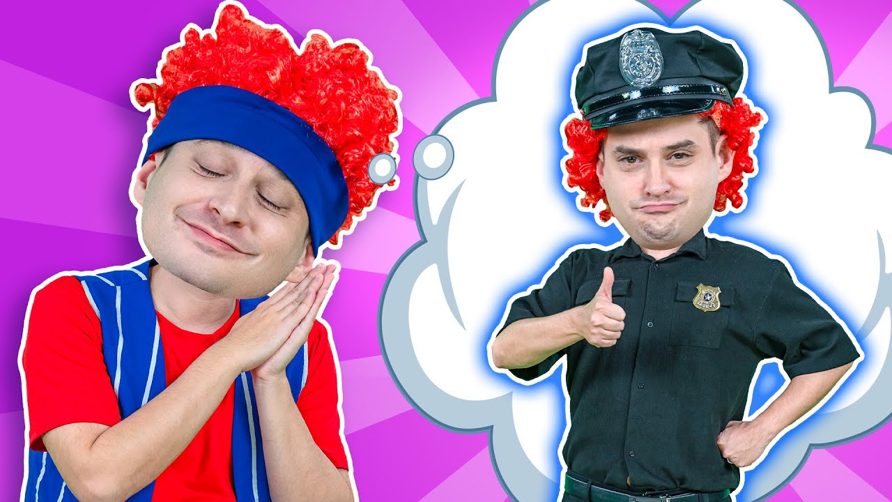👮‍♂️ Police Officer Song | Job & Occupation Songs for Kids | Nursery Rhymes for Kids 🎶