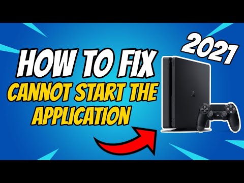 How to fix ps4 cannot start the application in 2021 - YouTube