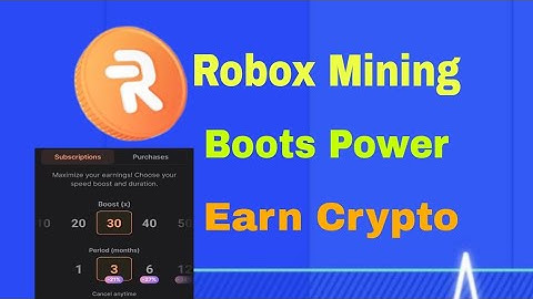 Robox Mining Power Boost Earning Crypto Currency 