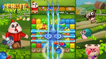 Fruit Funny Blocks: matching block puzzle game - 20 seconds landscape trailer