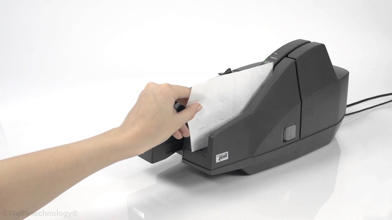 How to Clean an Epson Check Scanner with a Cleaning Card featuring