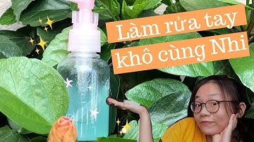 Làm nước rửa tay khô diệt khuẩn chỉ với 2 nguyên liệu đơn giản😱🦠🧴 #Nhivlog