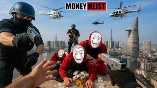 PARKOUR VS MONEY HEIST: Raid on criminal gambling HQ, police arrest boss &amp; gang | Epic POV