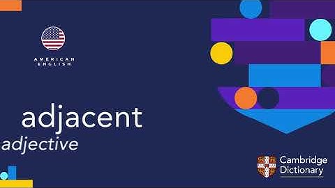 How to pronounce adjacent | British English and American English pronunciation