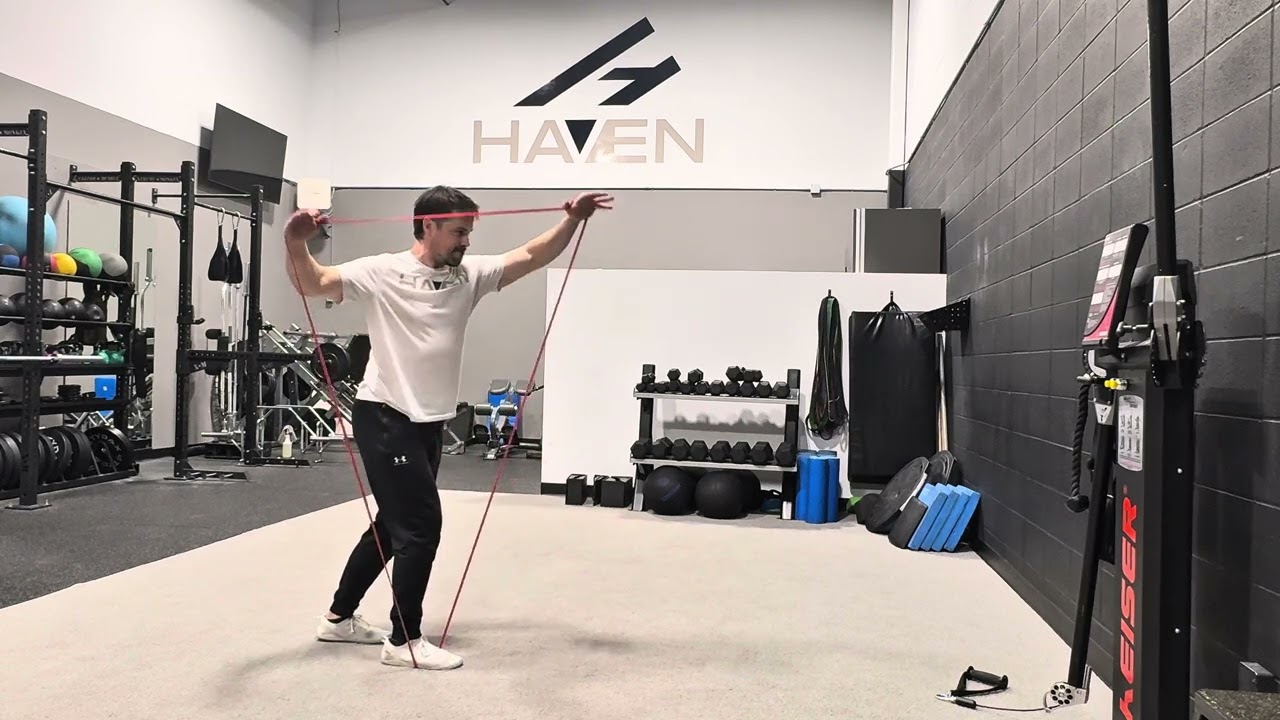 Banded front - lateral raise 