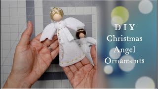 DIY Christmas Angel Ornaments | Mini Angel tree toppers | Huong Harmon