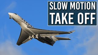 Private Jet Breathtaking Slow-Motion Takeoff in the Alps