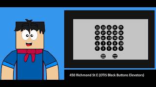 Animated: OTIS Black Buttons Traction Elevators, 450 Richmond St E, 🏙️Toronto, ON