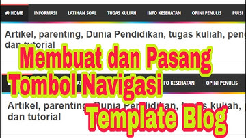 Cara Membuat Menu di Blog dengan Mudah (Membuat Menu Navigasi Website) | Calon Guru