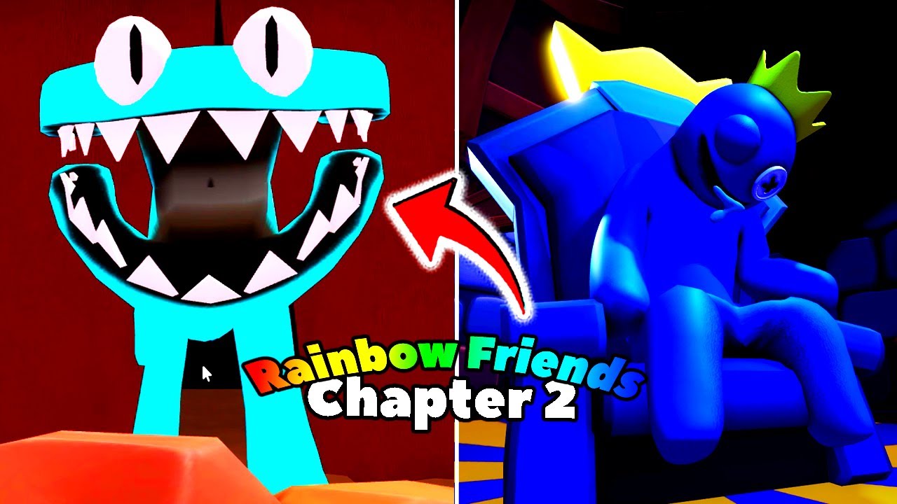 O FINAL de Rainbow Friends 2 é SIMPLESMENTE ÉPICO! Novos MONSTROS Ciano e  Amarelo! O Rei BLUE! 