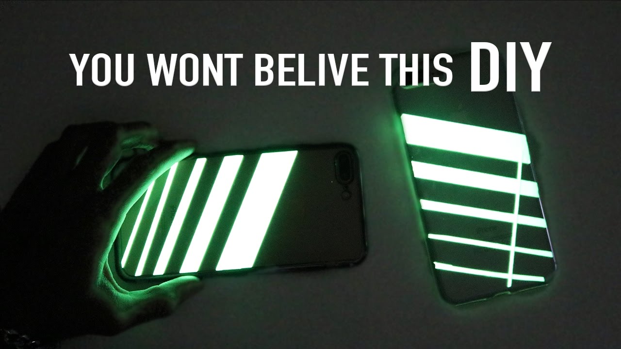 DIY Phone Case Glow in Dark Case DIY project Must Try! YouTube
