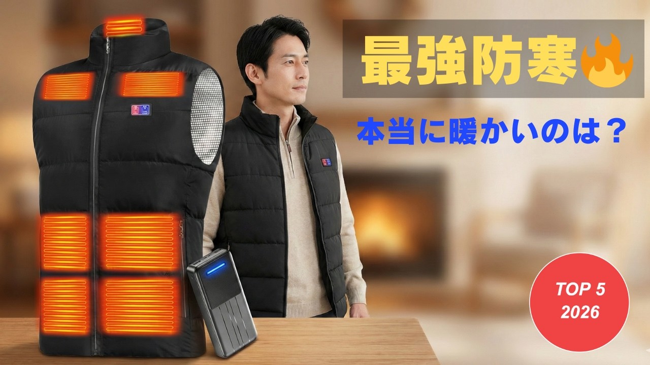 もう寒くない！本当に暖かい電熱ベストおすすめTOP5🔥【2026年最新】