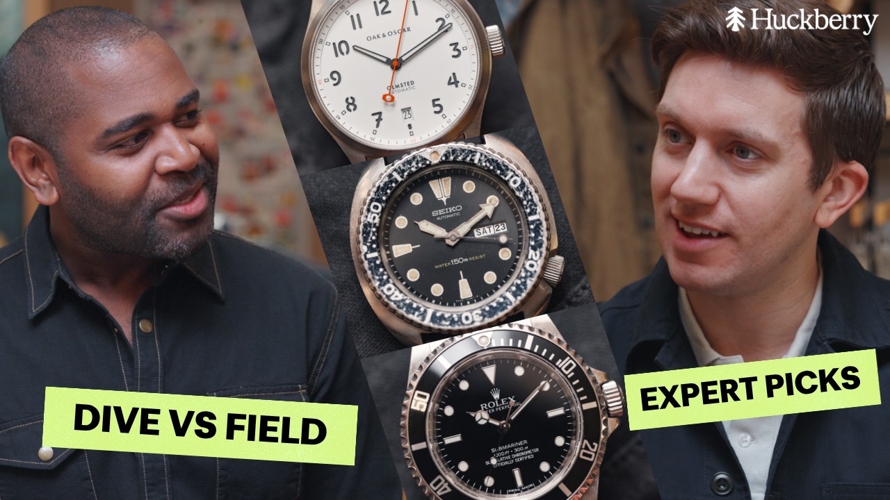 6 Timeless Timepieces Built for Utility | The Joy of Owning: Dive vs Field Watches - YouTube - Huckberry