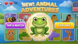 ​#1 USA Kids Game: Animal Adventures 🐾 Tap Match & Learn! screenshot 5