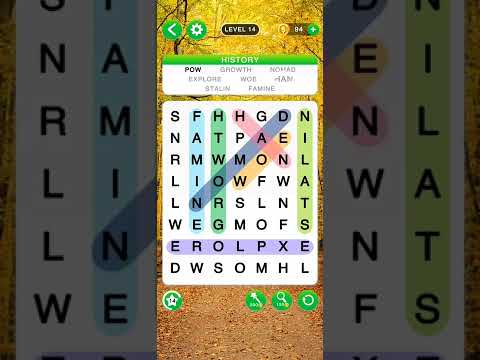 Word Search Gameplay Level 14 (Android, iOS) #wordsearch #wordsearchgameplay #shorts #puzzle