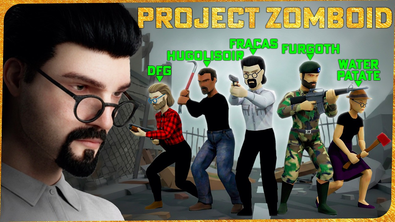 L'Aventure RP PROJECT ZOMBOID avec PLEIN de streamers commence | Project Zomboid RP #1