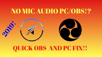 How to FIX no mic audio PC/STREAMLABS OBS IN 3 MINUTES!
