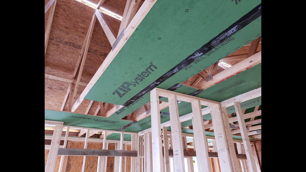 ZIP AIR BARRIER at CEILING