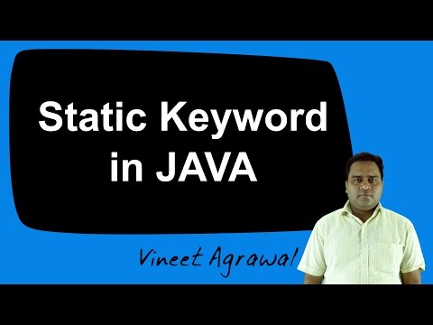 Static Keyword in JAVA (Hindi)