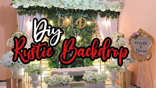 diy | tutorial cara pemasangan rustic pallet backdrop