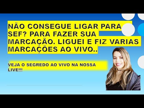 Aprenda fazer ligações para o sef