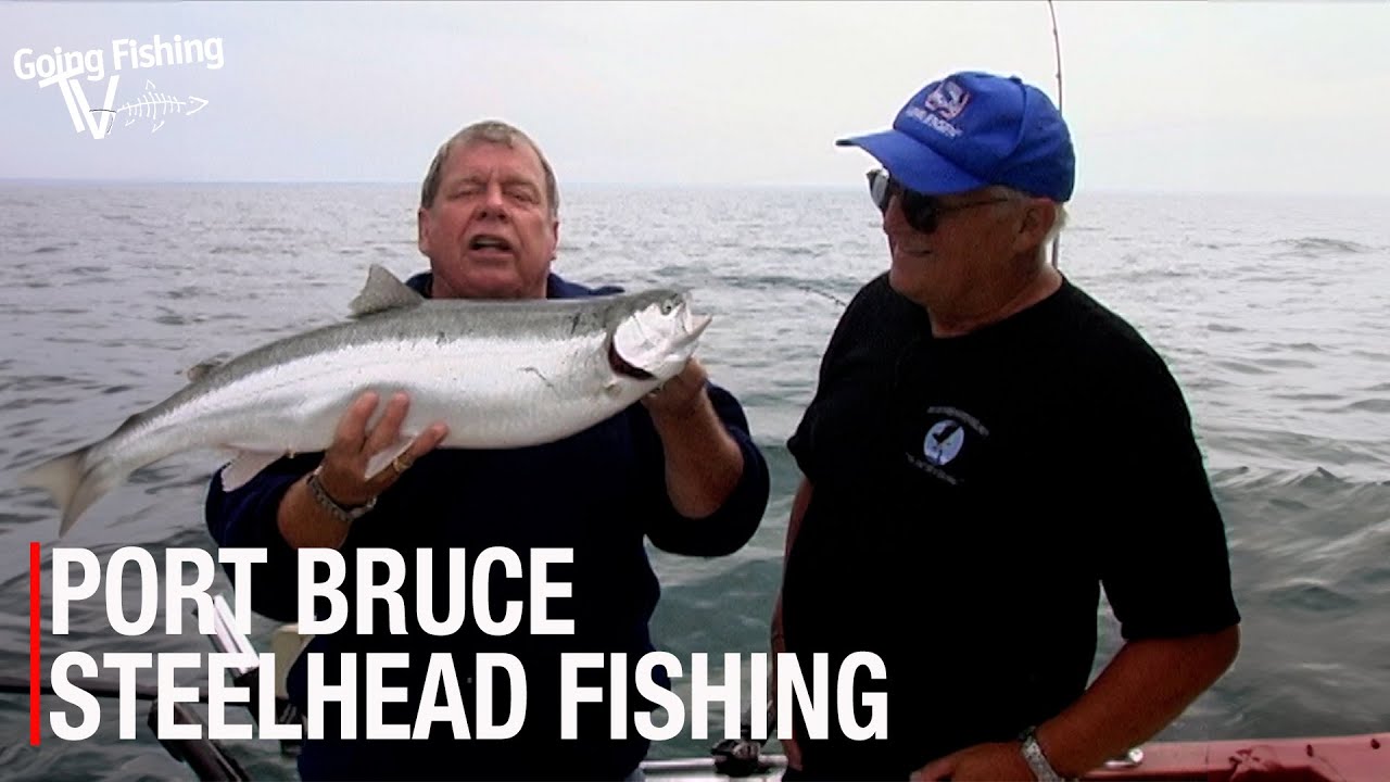 Рыбалка на стальноголового лосося в Порт-Брюсе с компанией Blue Goose Charters.