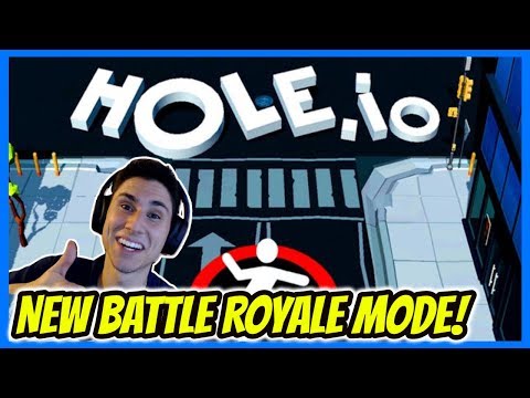 NEW HOLE.IO BATTLE ROYALE MODE! | Let's Play Hole.io Be The Last Hole Mode