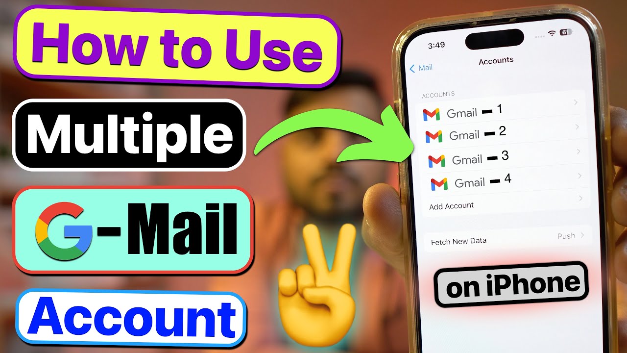 How To Use Two Gmail Accounts On IPhone Add Multiple Email Accounts On