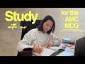 Study with me for the AMC MCQ– 6-hour session (Day 11) (White noise background)