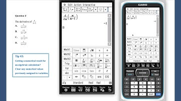 How to fix a numerical result for algebraic calculations on ClassPad
