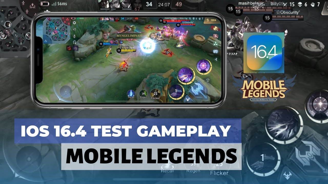 Mobile Legends Ios TES GAMEPLAY MOBILE LEGENDS IOS 16.4 GRAFIK ULTRA - YouTube