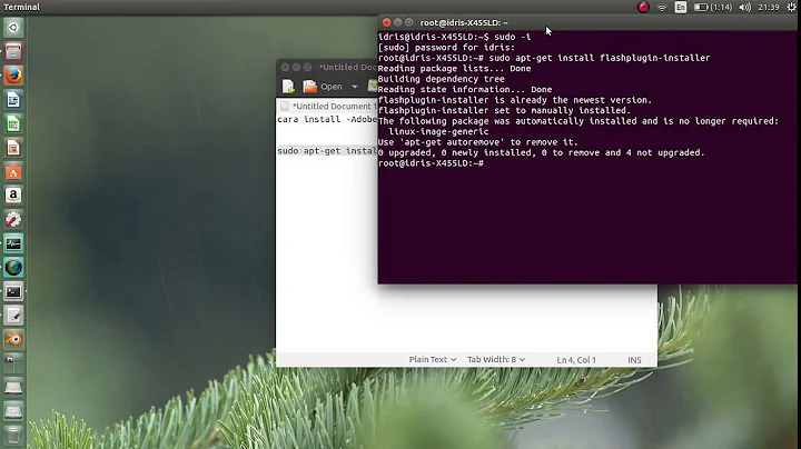 How to Install Flash Player on ubuntu 14.04 LTS, 14.10, 15.04