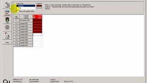 Flame AA - Selecting Samples