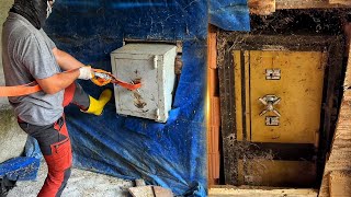 We Found Abandoned Safes Hidden Inside The Wall. What's Inside The ABANDONED SAFE? (OPENED)