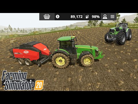 Making Straw Bales In Farming Simulator 20 || Cow Feeding In Fs20