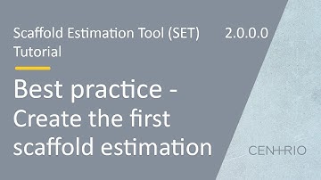 Scaffold Estimation Tool (SET) | Best Practice - Create the first scaffold estimation