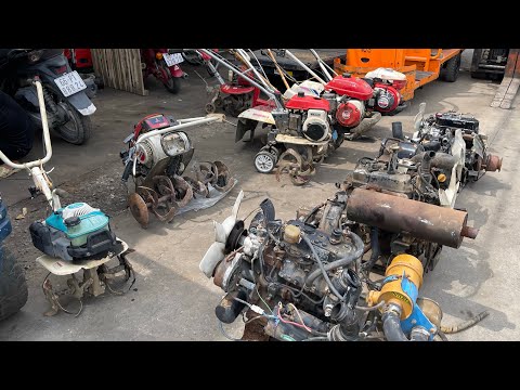 Video Ít Hàng Bãi Mới Về Động Cơ 3T75, 3T66, L3C , Máy Xới... - youtube