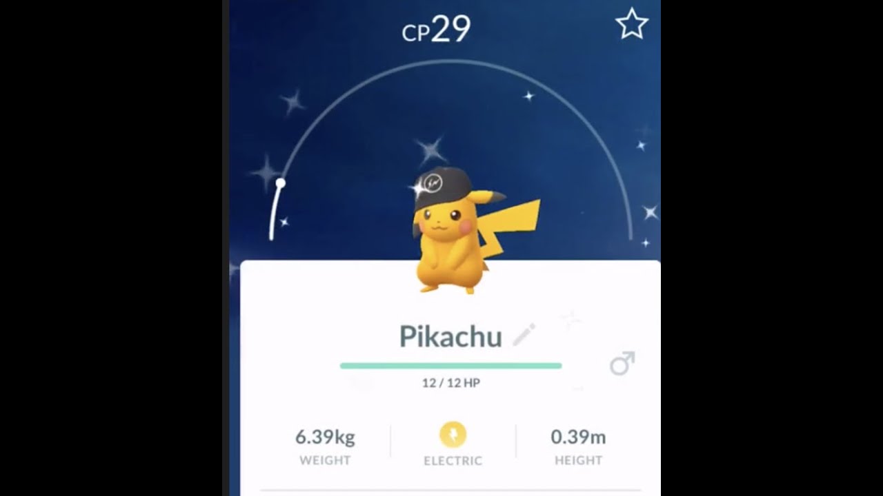 Shiny Fragment Hat Pikachu